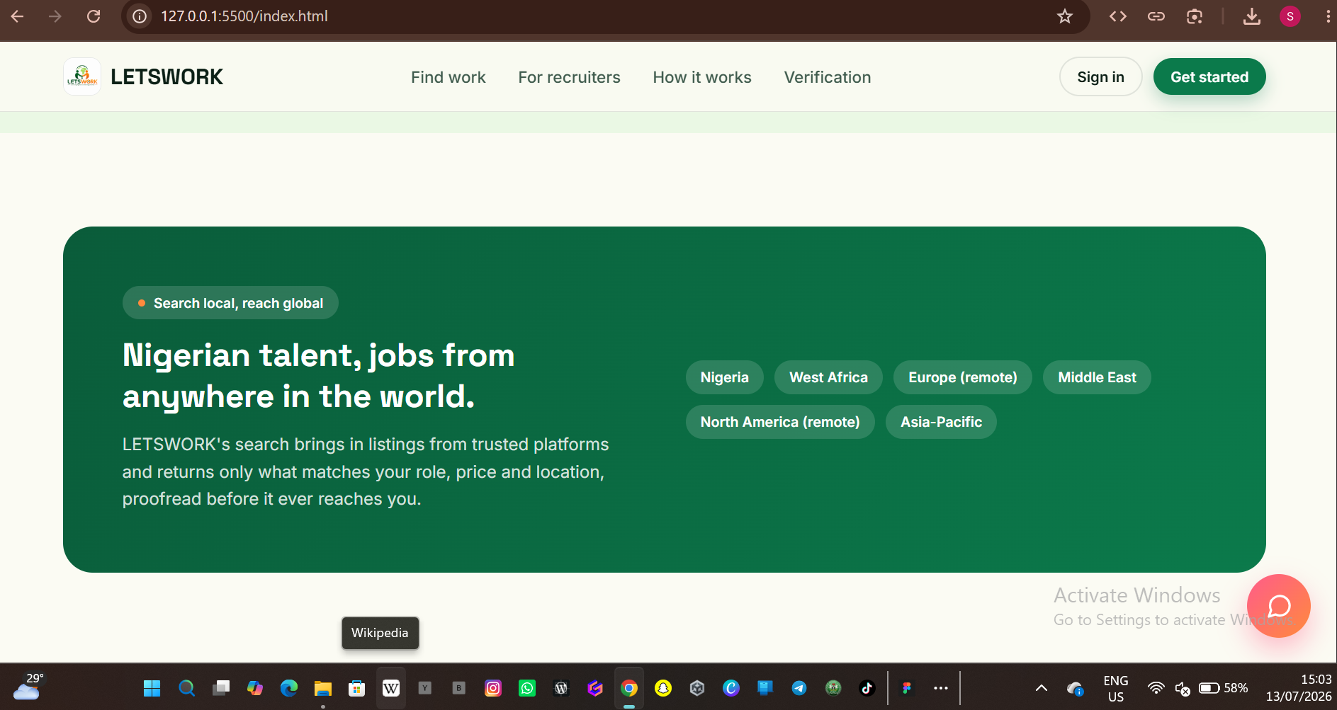 SAAS platform project